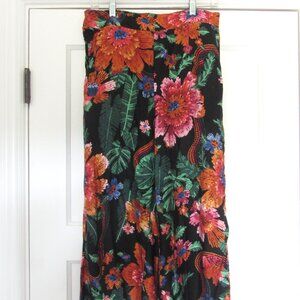NWT Rachel Zoe Pants, Bold Colorful Floral Flowy Pants, Size M